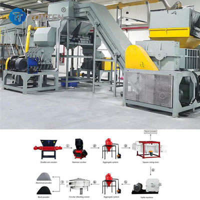 TONTEN 자동차 인산염 리?? 이온 배터리 재활용 기계 85kw
