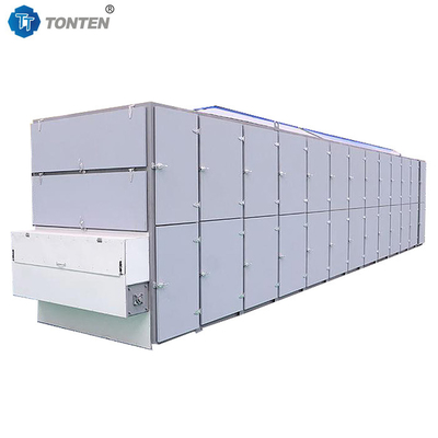 잔디 채소 망 벨트 건조기 기계 뜨거운 공기 건조 58kw