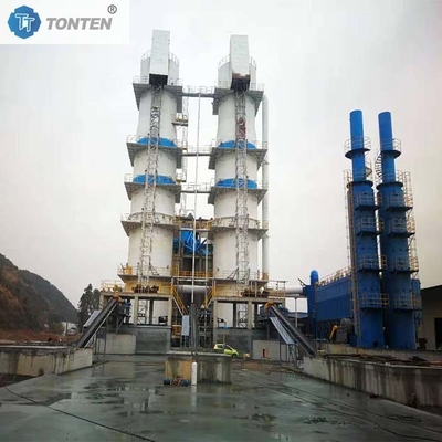 수분화 된 석회 화장 수직 셰프트 오븐