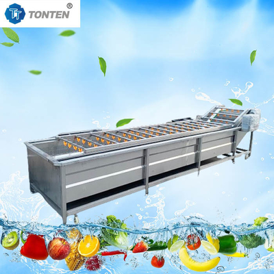 바나나 과일을 씻는 공기 거품 식품 청소 기계 6kw 380v