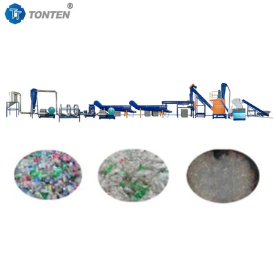 폐기물 플라스틱 재활용 공장 Hdpe 부드러운 플라스틱 재활용 기계