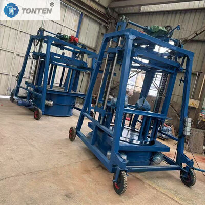 이동식 콘크리트 맨홀 링 및 파이프 벽돌 제작 기계 (수자원 보전 프로젝트용)