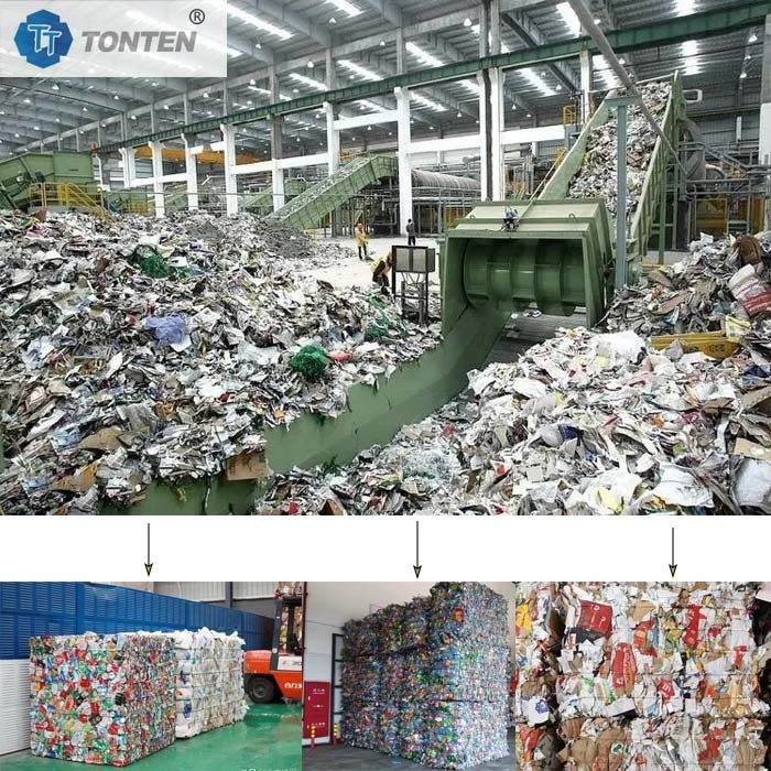 주방 포장 폐기물 재활용 및 분류 공장